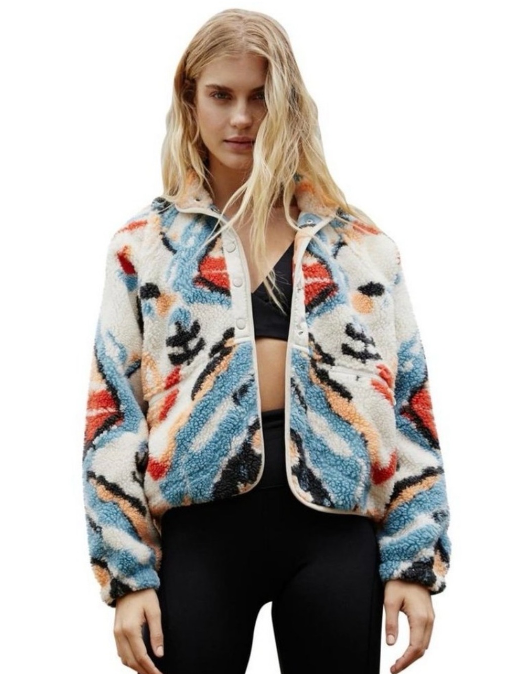 Free People Hit the slopes fleece jacket - Multi - rocky ridge size S